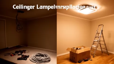 Cena montażu lampy sufitowej