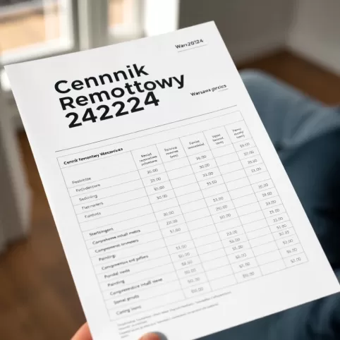 Cennik Remontowy Warszawa 2024