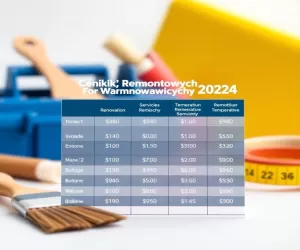 Cennik Usług Remontowych 2024 Warmińsko Mazurskie