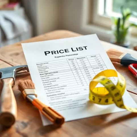 Cennik Usług Remontowych Kujawsko Pomorskie