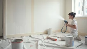 Malowanie natryskowe najpierw ściany czy sufit